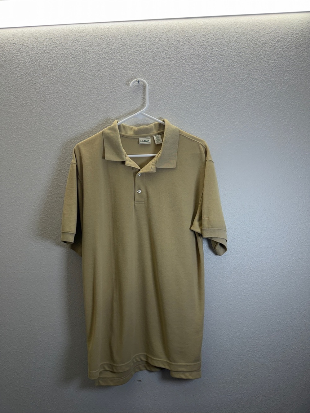 L.L. Bean Men’s Polo Shirt in Tan